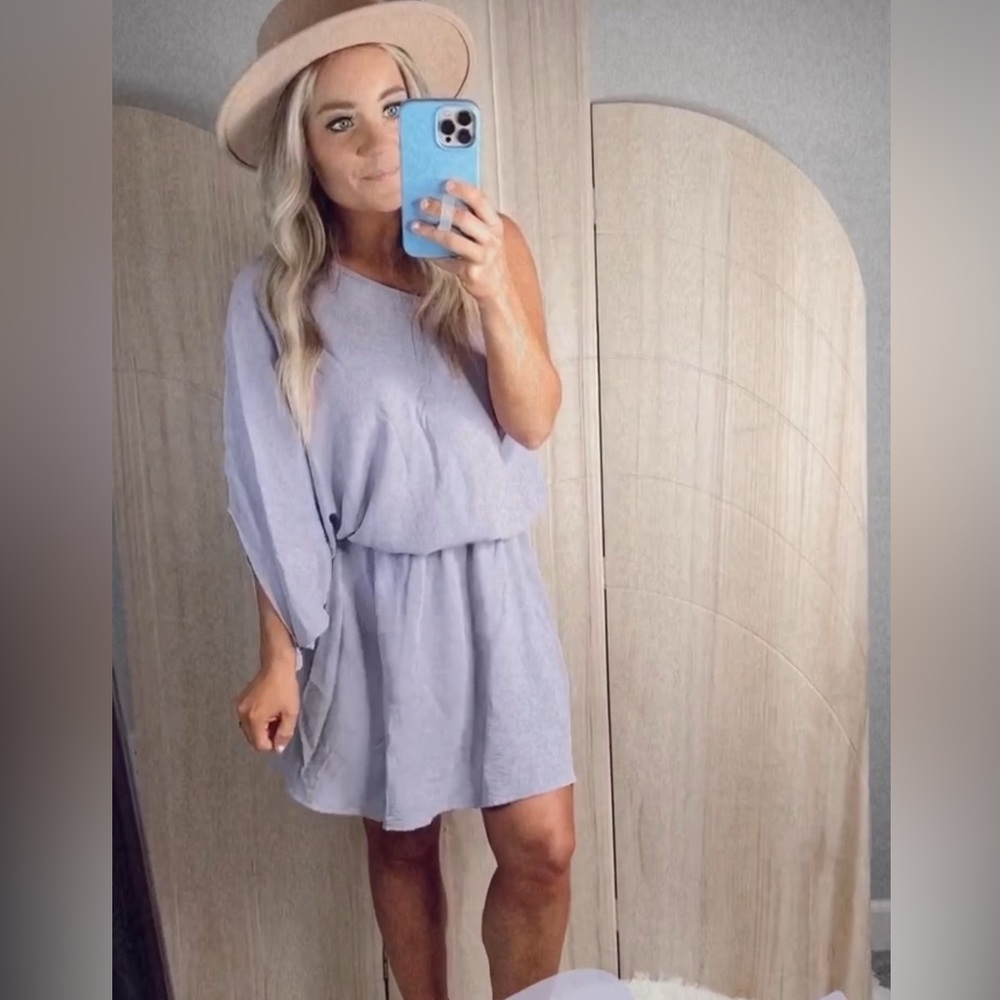 One Shoulder Lilac Dress
